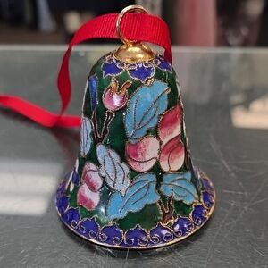 Beautiful CLOISONNE Bell Ornament